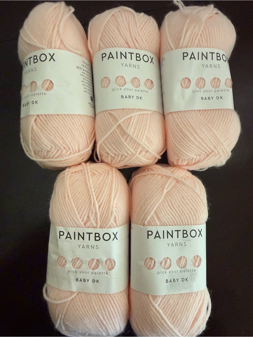 Paintbox Baby DK Soft Ballet Pink Yarn - 5 Pack